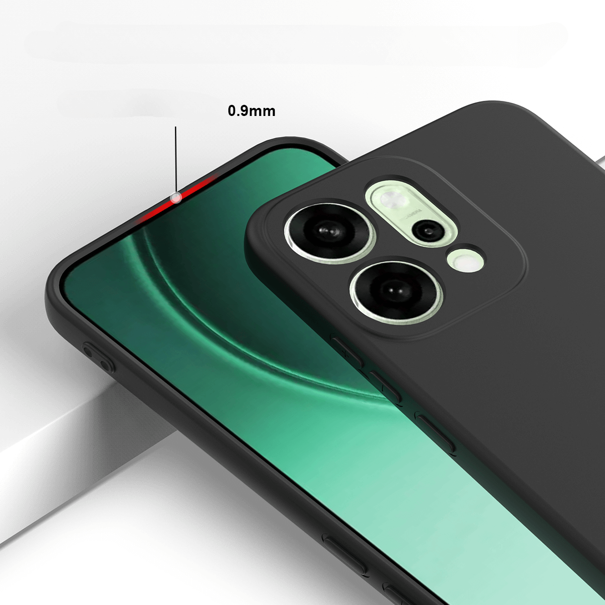 OPPO Reno14 - Coque en caoutchouc silicone