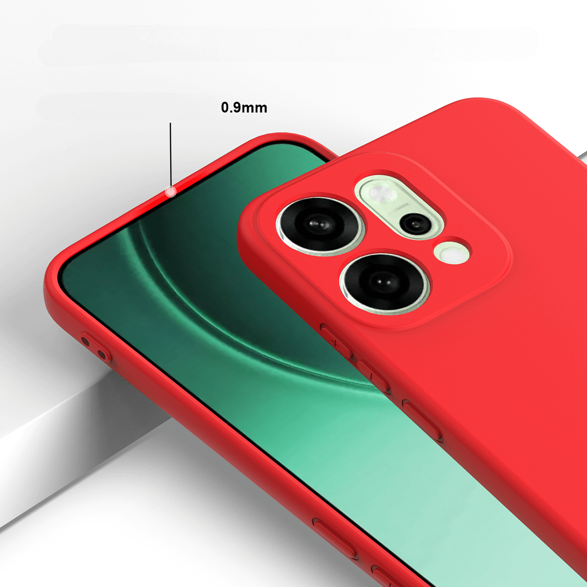 OPPO Reno14 - Coque en caoutchouc silicone