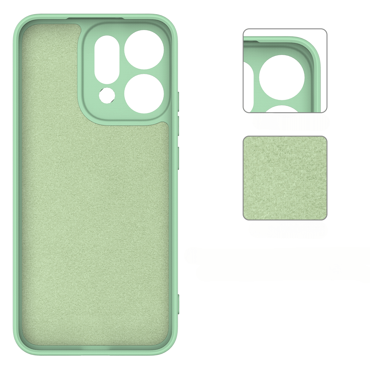 OPPO Reno14 - Coque en caoutchouc silicone