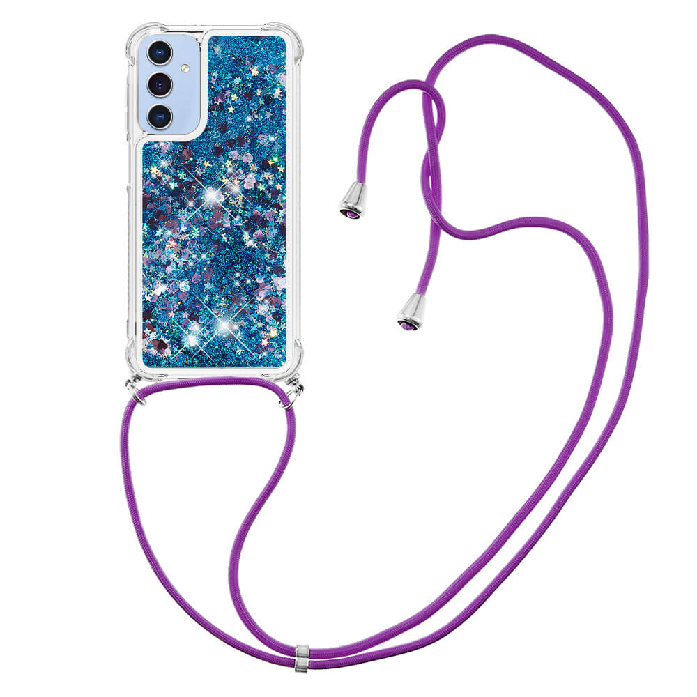 Galaxy A17 / A26 - Custodia glitterata con cordino