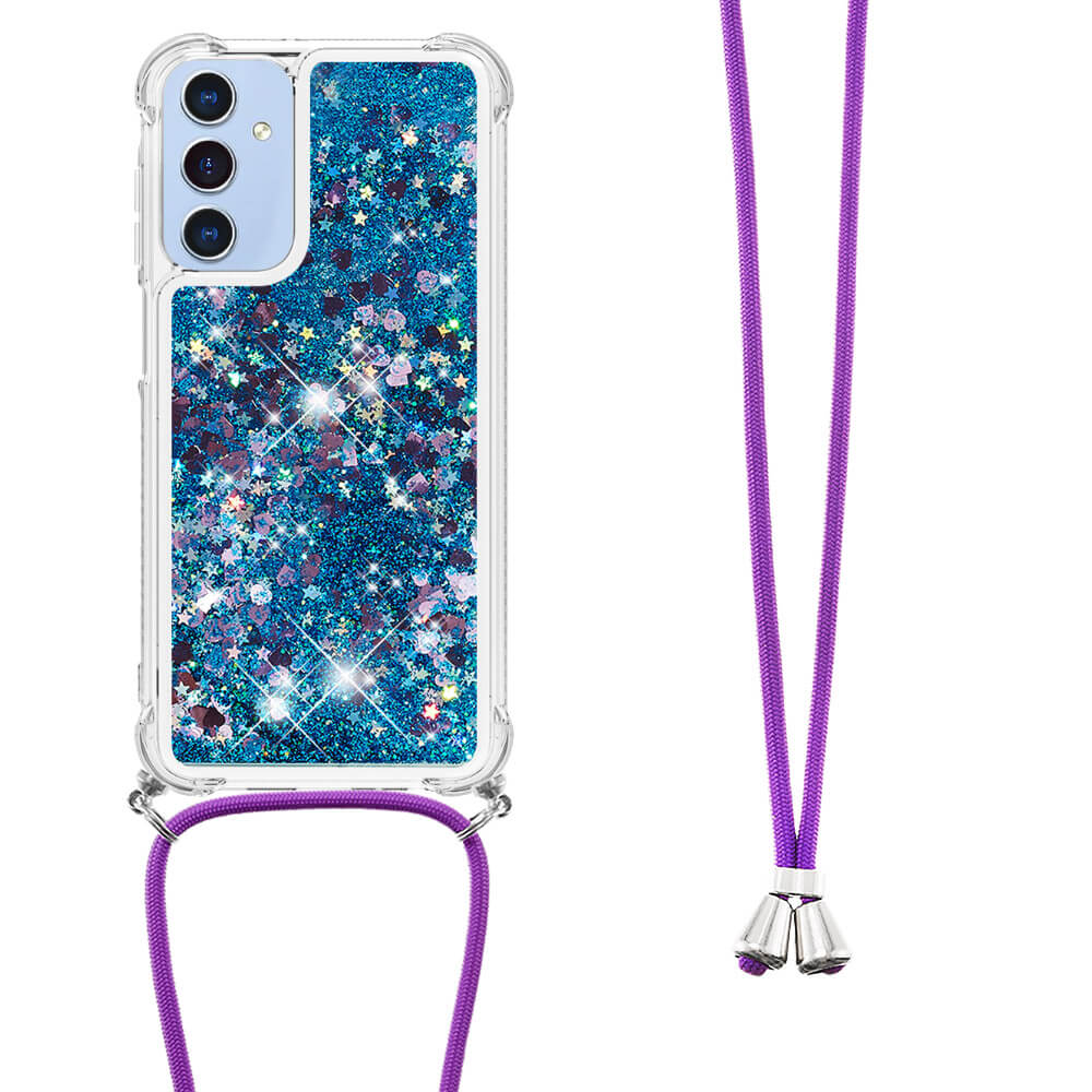 Galaxy A17 / A26 - Custodia glitterata con cordino