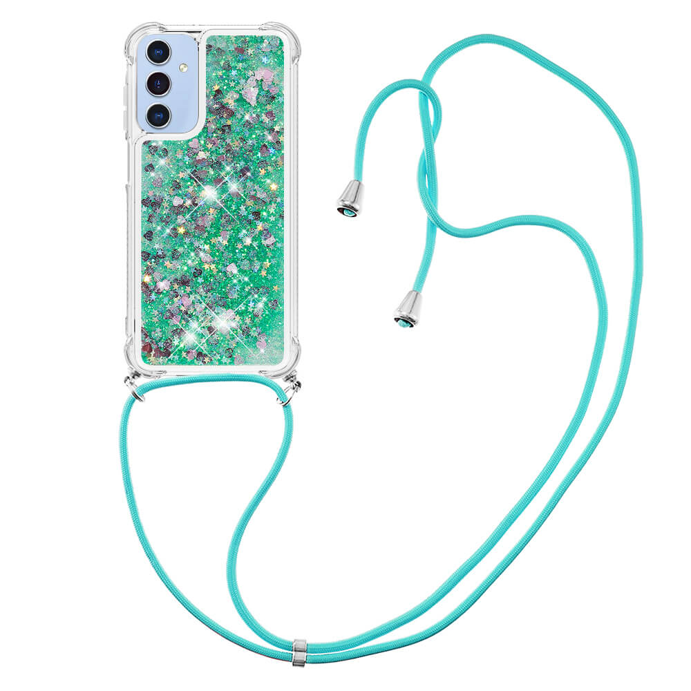 Galaxy A17 / A26 - Custodia glitterata con cordino