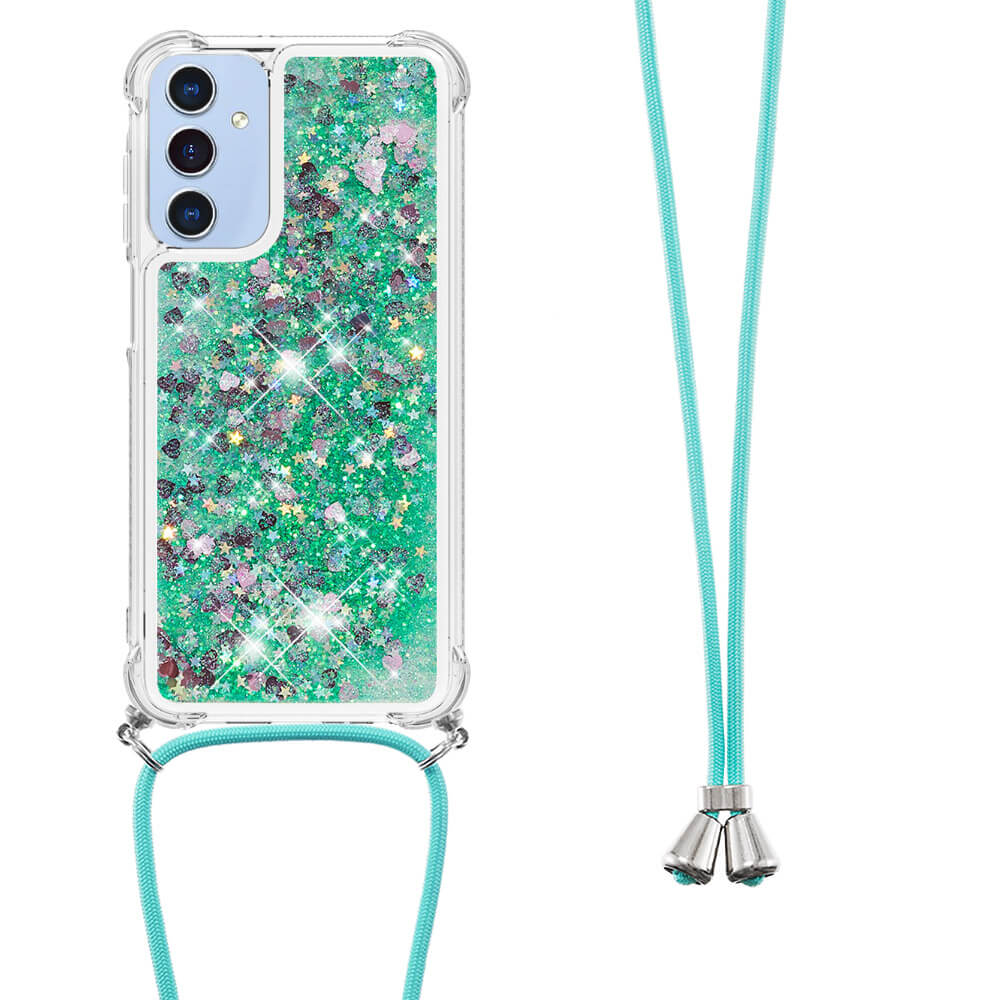 Galaxy A17 / A26 - Custodia glitterata con cordino