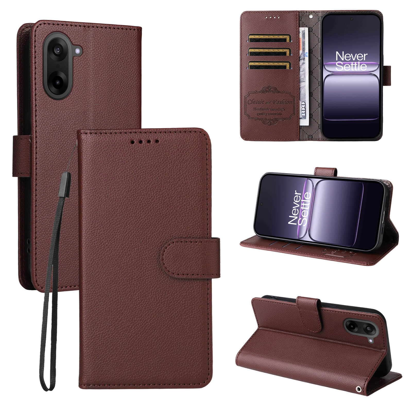 OnePlus Nord CE5 - Leather-look case with textured surface