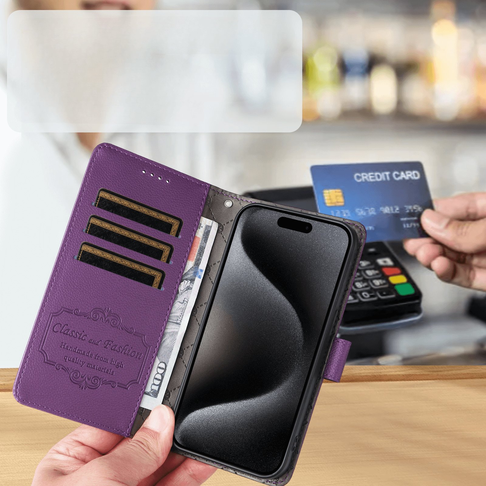 OnePlus Nord CE5 - Leather-look case with textured surface