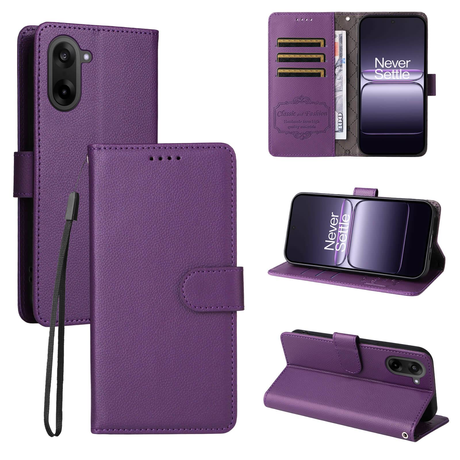 OnePlus Nord CE5 - Leather-look case with textured surface