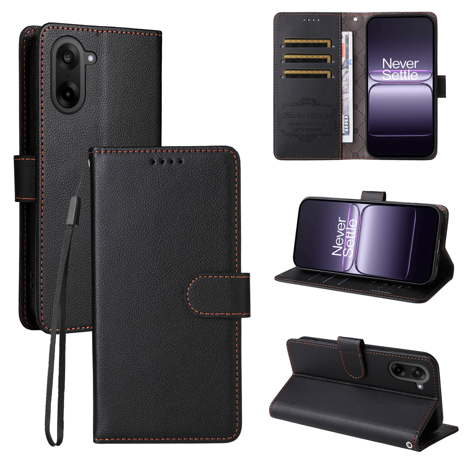 OnePlus Nord CE5 - Leather-look case with textured surface