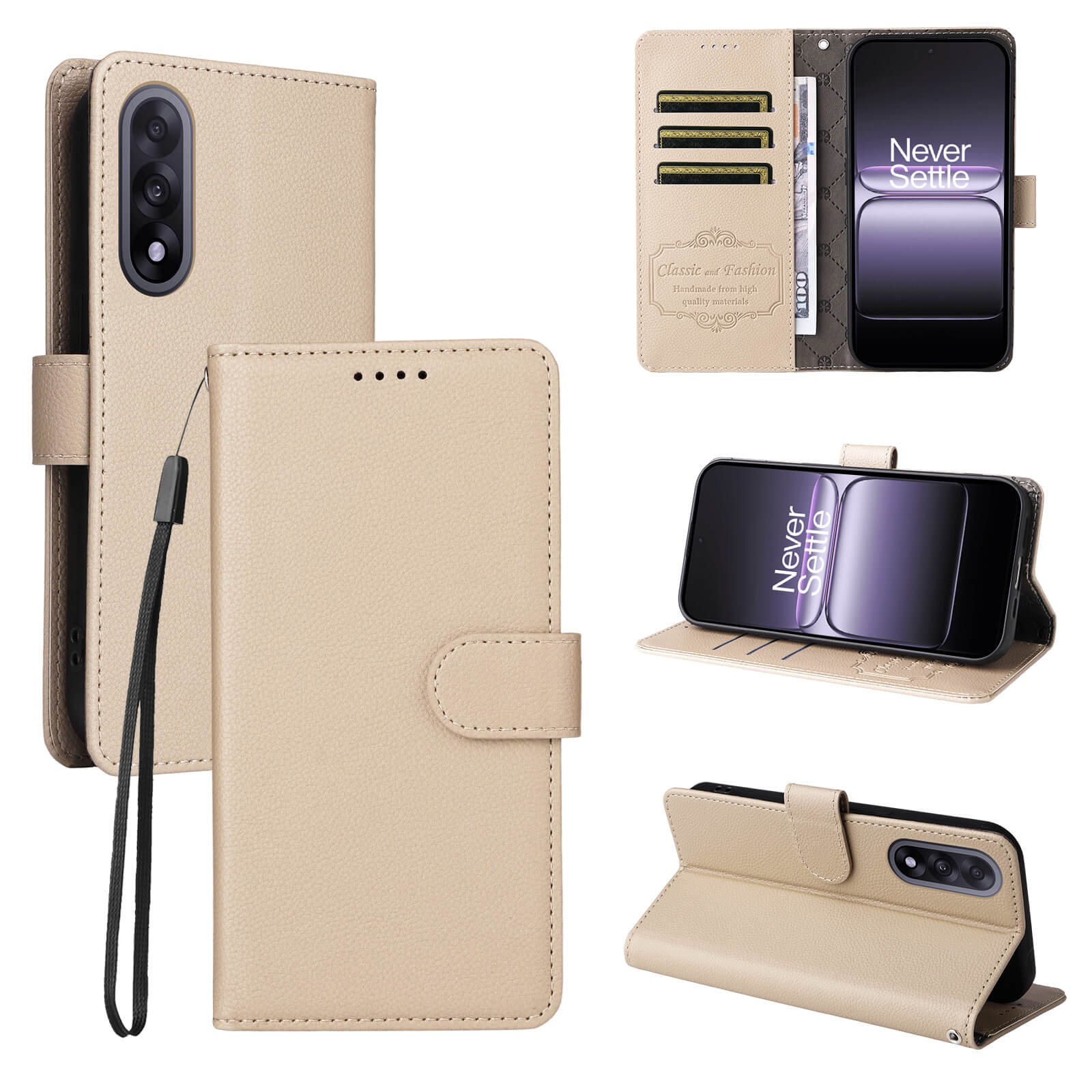 OnePlus Nord 5 - Leather-look case with textured surface