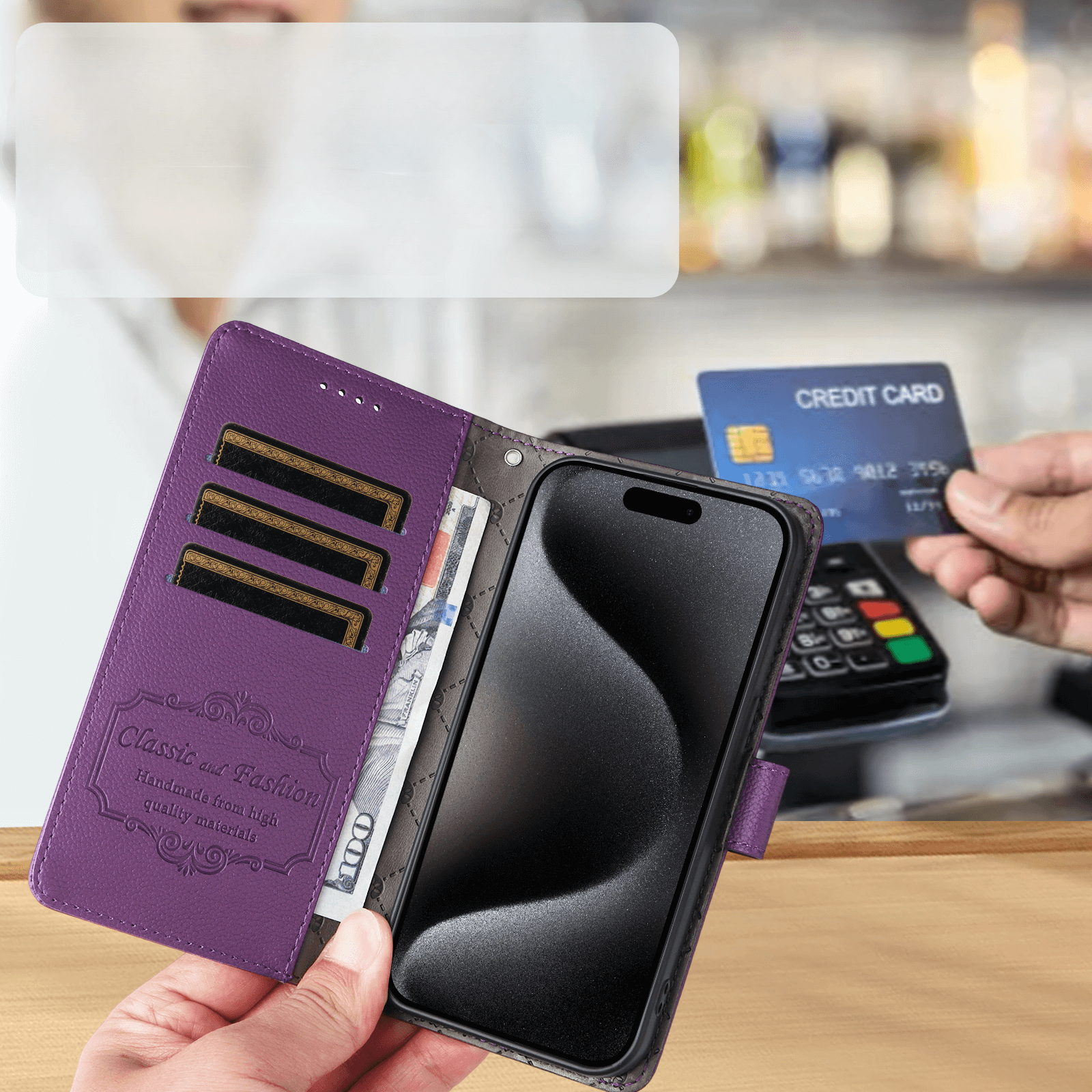 OnePlus Nord 5 - Leather-look case with textured surface