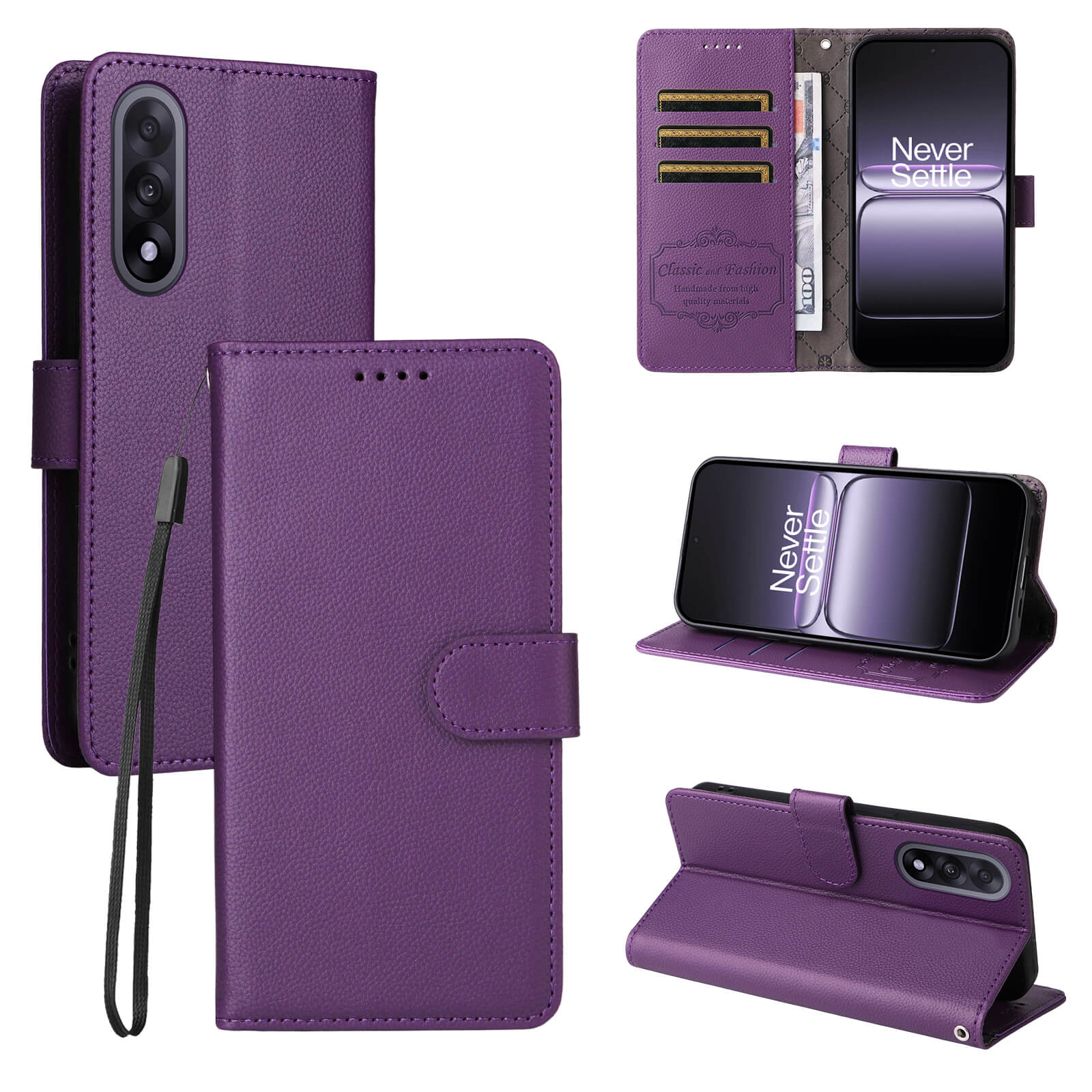 OnePlus Nord 5 - Leather-look case with textured surface