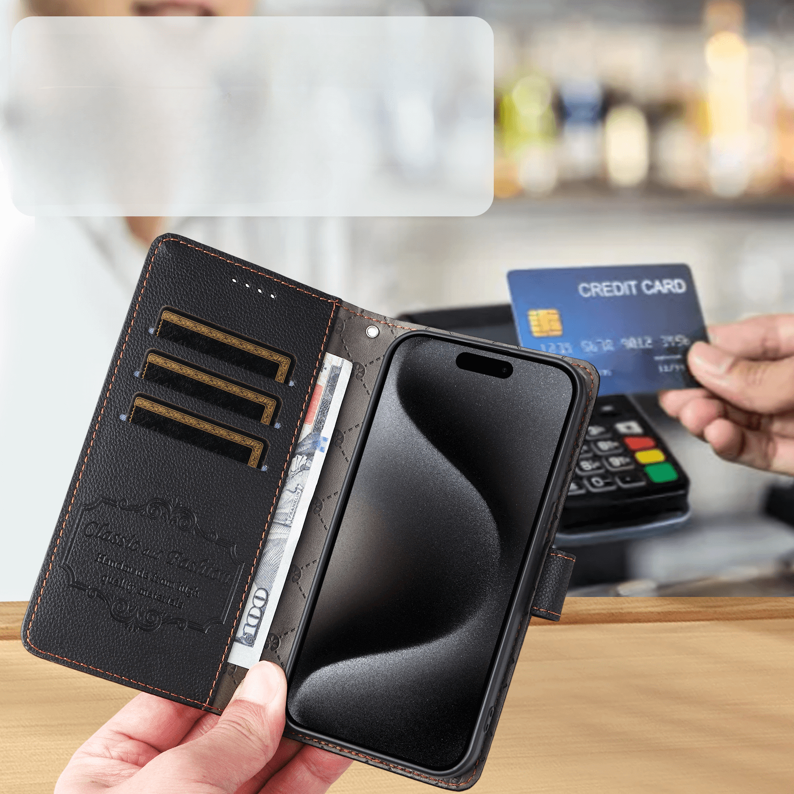 OnePlus Nord 5 - Leather-look case with textured surface