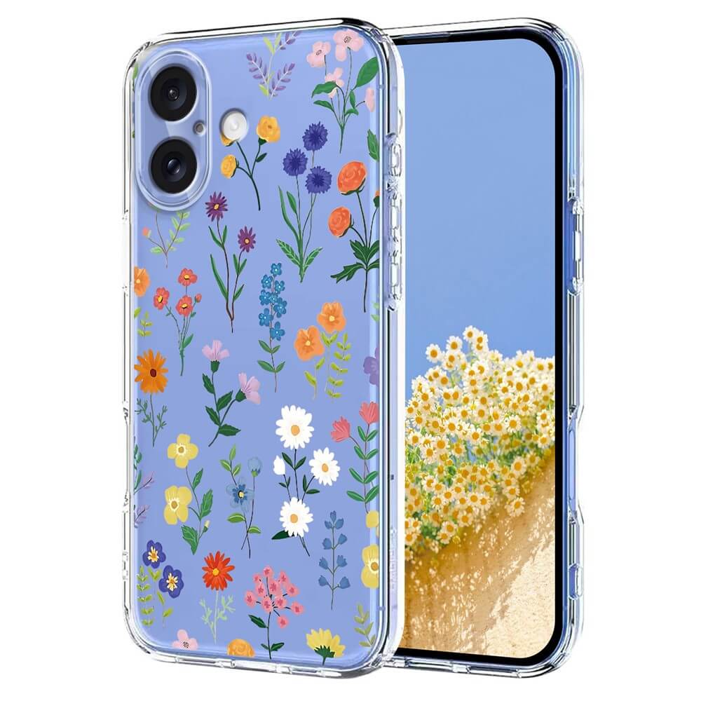 iPhone 17 - Silicone Rubber Case Flowers