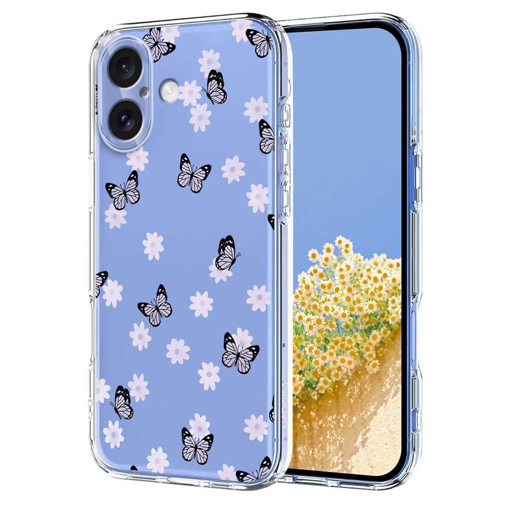 iPhone 17 - Silicone Rubber Case Flowers