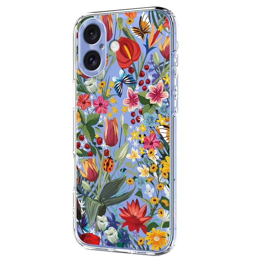 iPhone 17 - Silicone Rubber Case Flowers