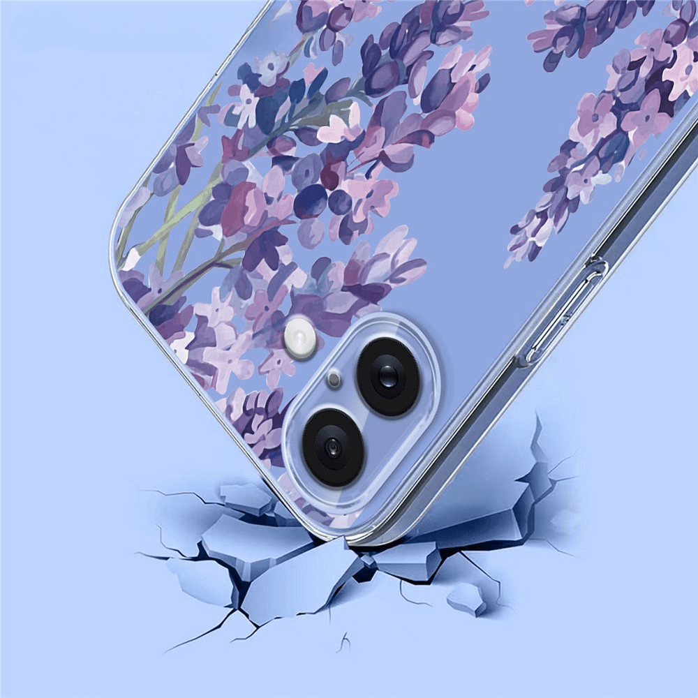 iPhone 17 - Silicone Rubber Case Flowers