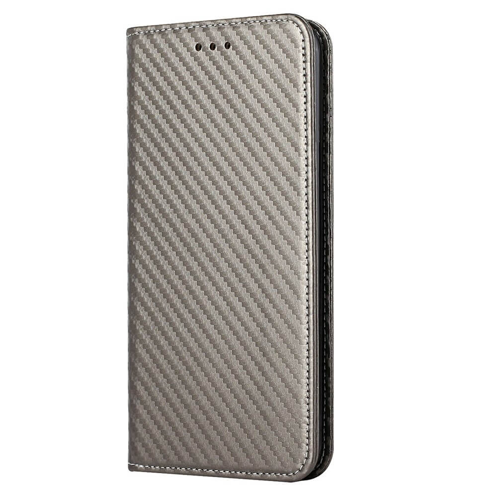 Galaxy S23+ - Carbon Look Flip Case Cover rosa