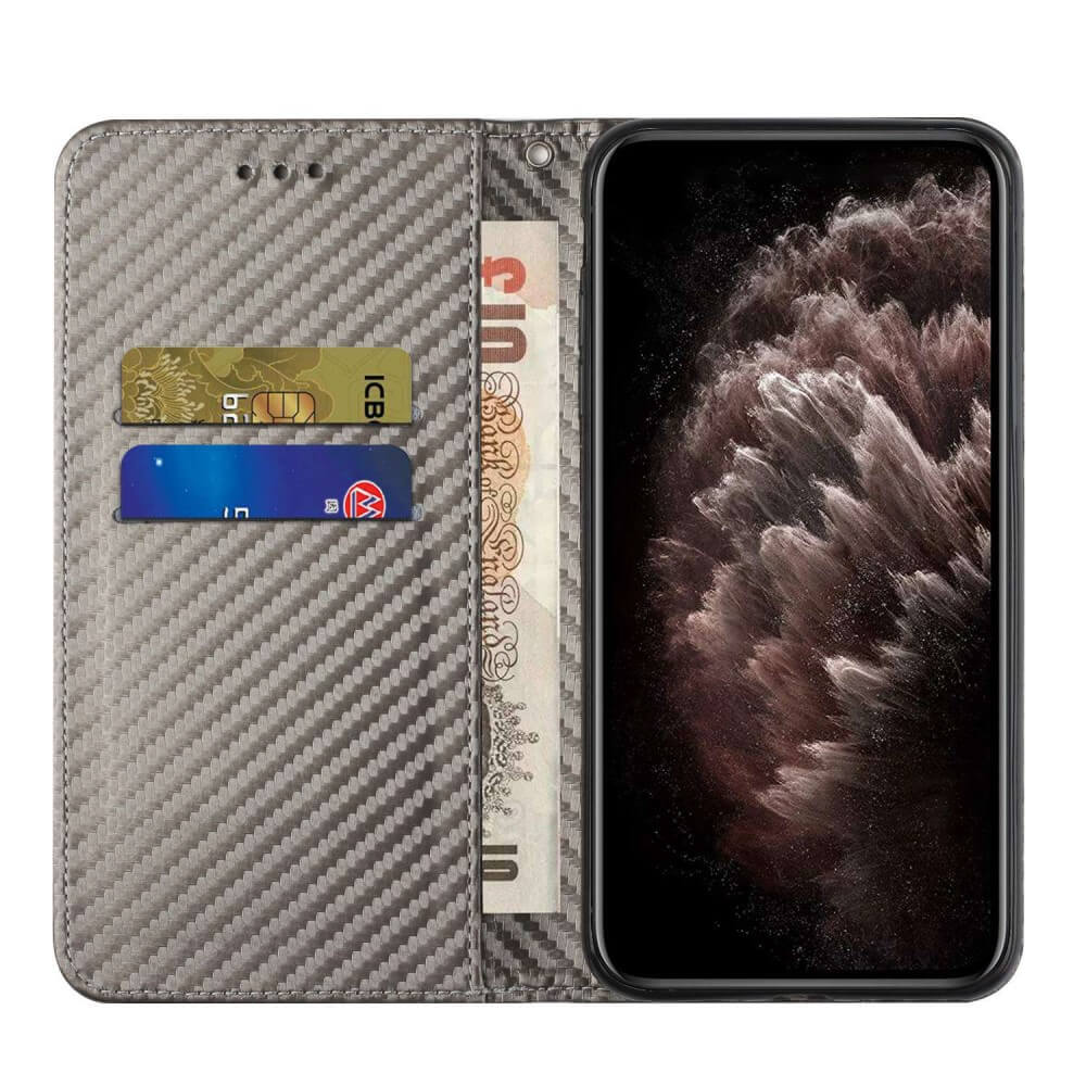 Galaxy A14 - Carbon Look Flip Case Cover