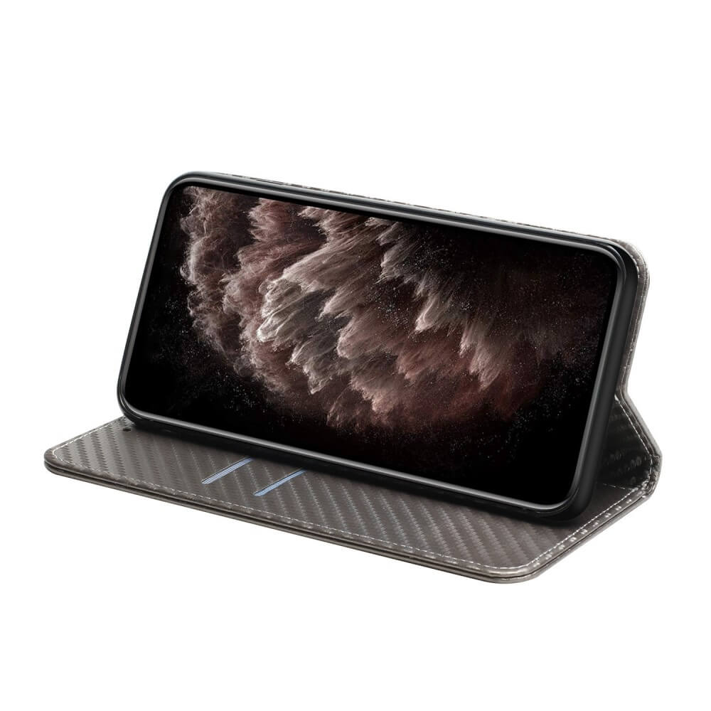 Galaxy A14 - Carbon Look Flip Case Cover