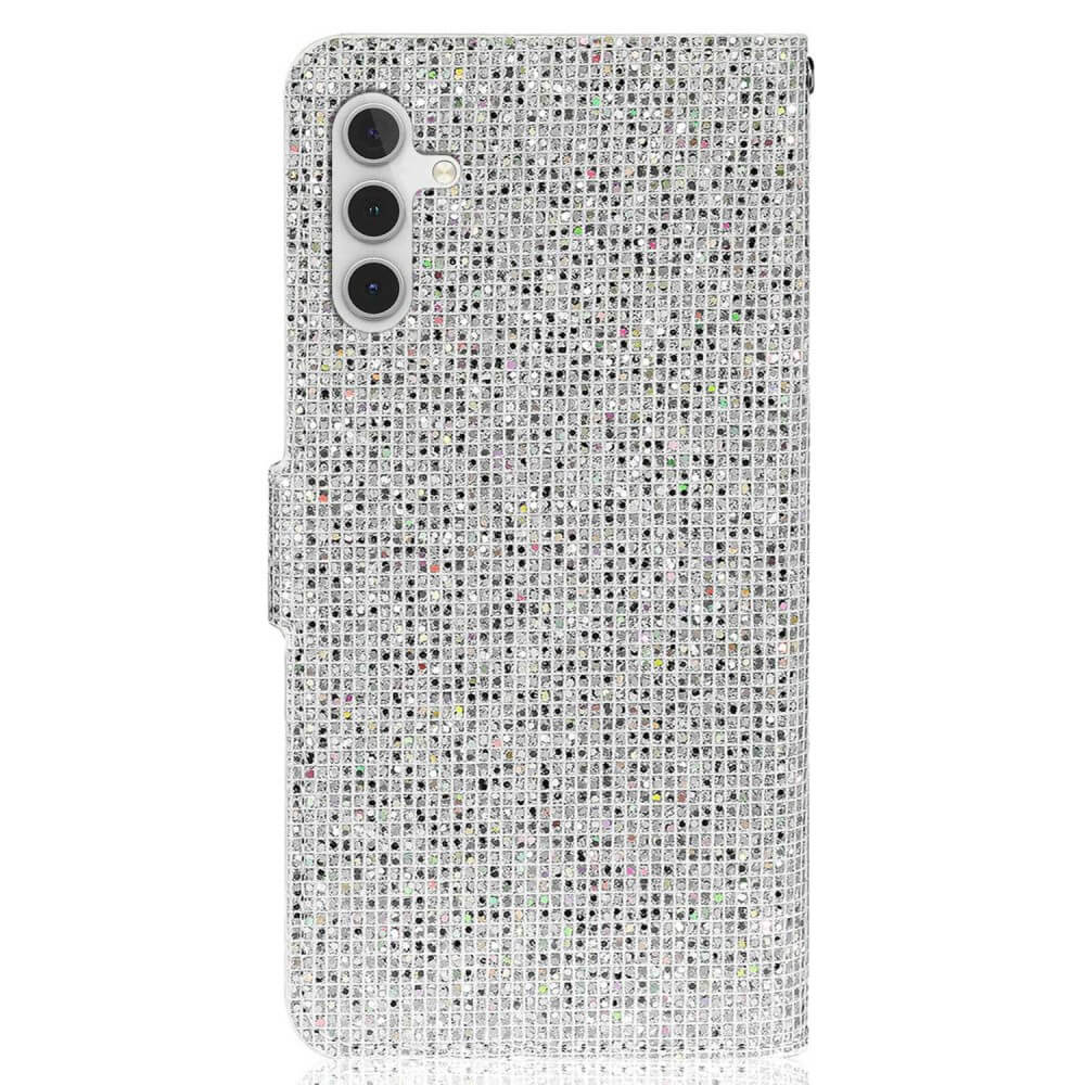 Galaxy A14 - Glitter Leder Etui
