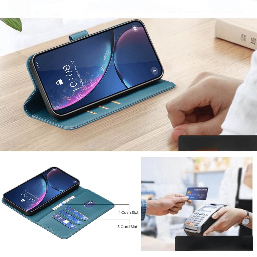 Xiaomi Redmi 15C - BINFEN Leder Etui Hülle mit RFID Blocker