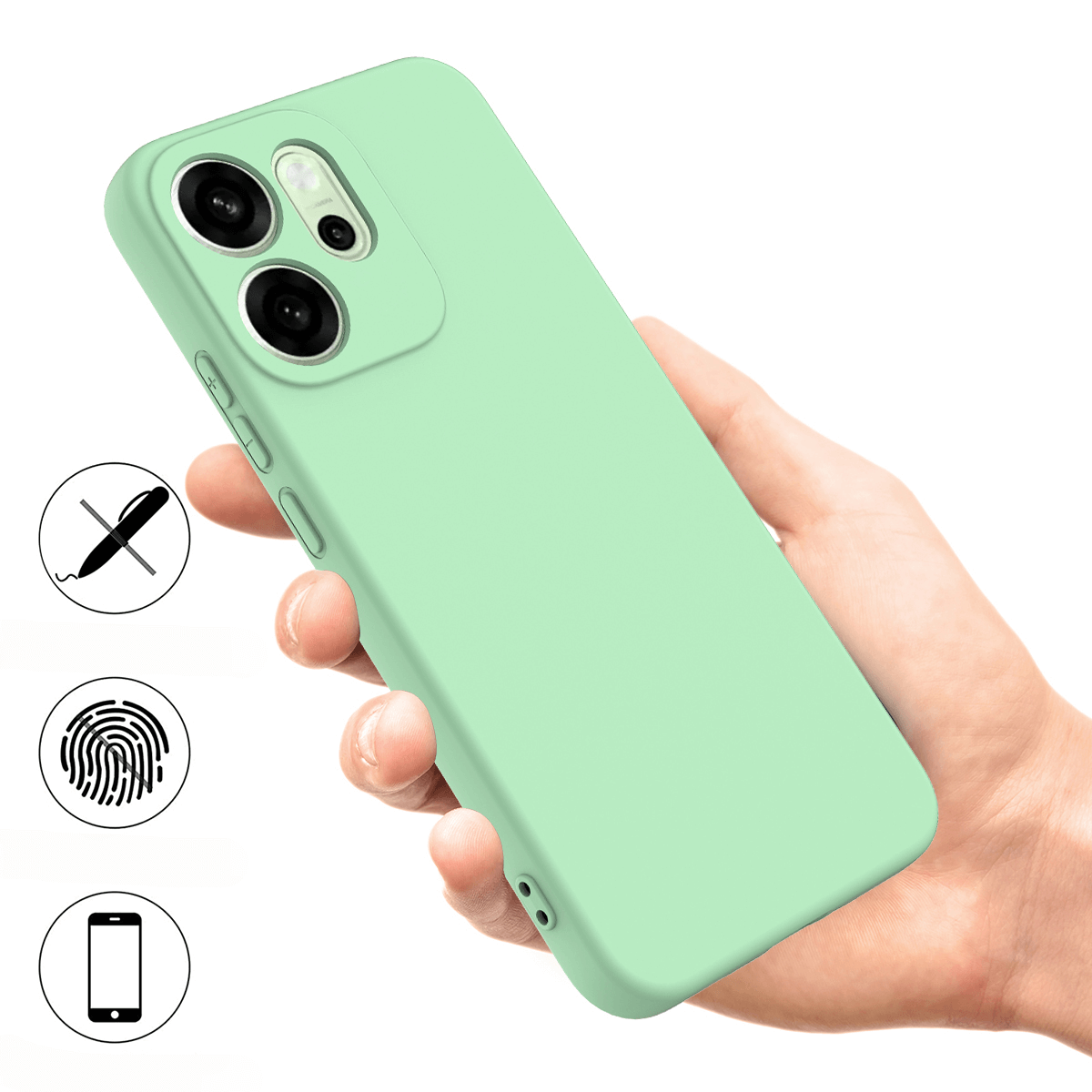 OPPO Reno14 F - Silicone Rubber Case