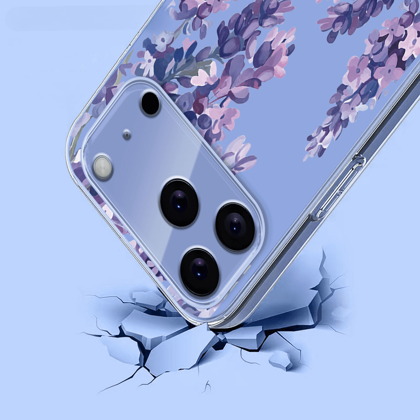 iPhone 17 Pro - Silicone Rubber Case Flowers