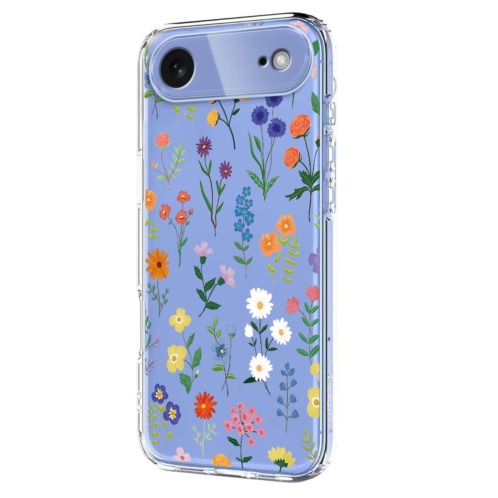 iPhone 17 Air - Custodia in gomma siliconica fiori