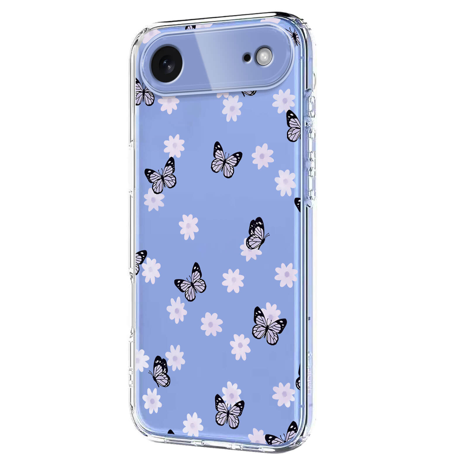 iPhone 17 Air - Custodia in gomma siliconica fiori