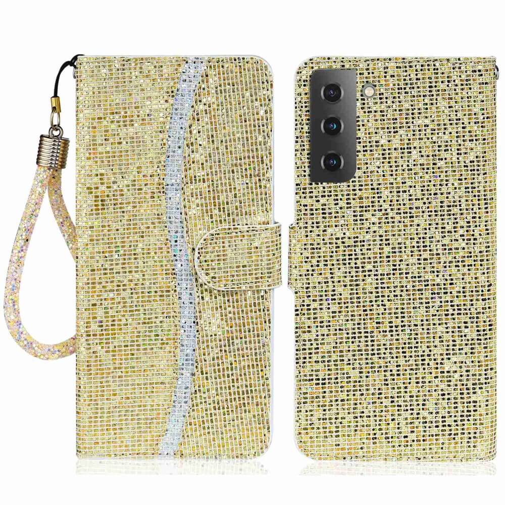 Galaxy S23  - Custodia in Pelle Glitterata