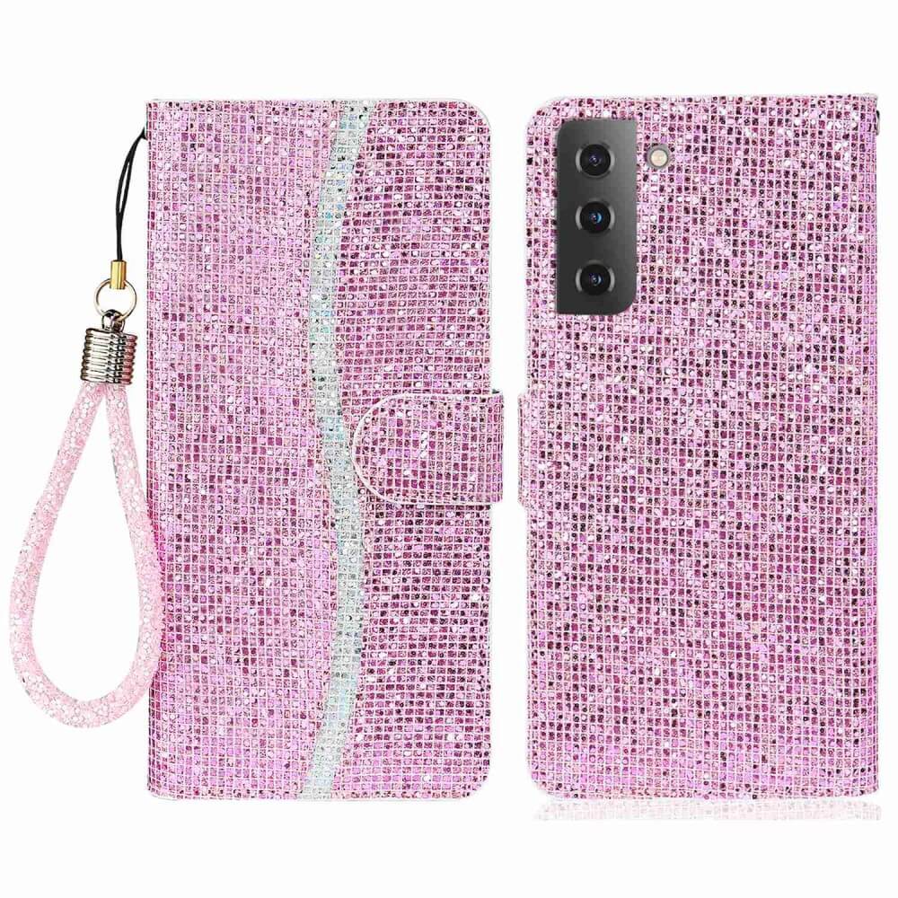 Galaxy S23+ - Custodia In Pelle Glitterata