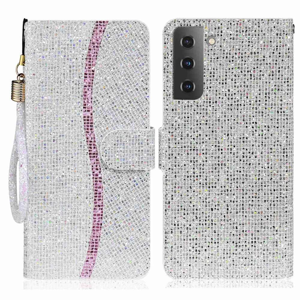Galaxy S23+ - Custodia In Pelle Glitterata