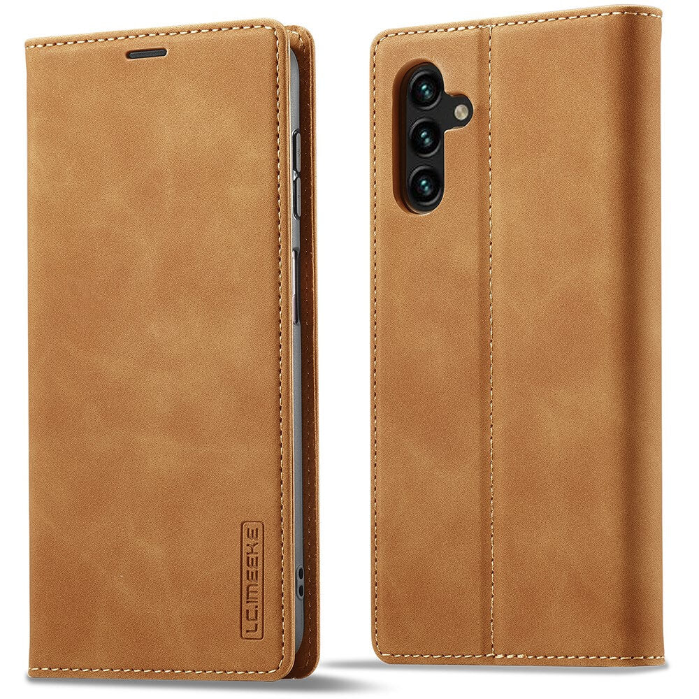 Galaxy A17 - LC.IMEEKE Custodia Flip Case Vintage