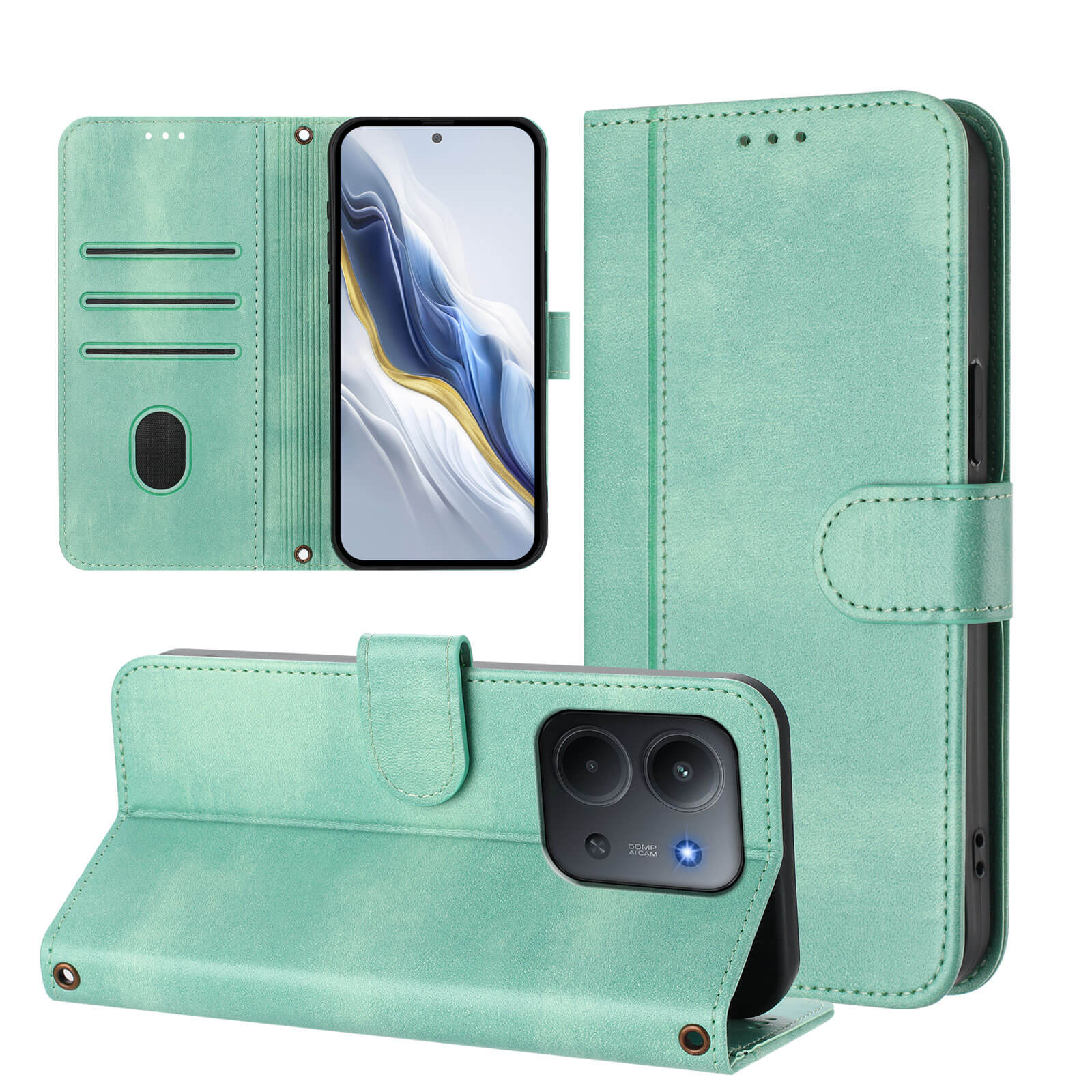 Xiaomi Redmi 15C – Custodia dal look retrò in stile vintage