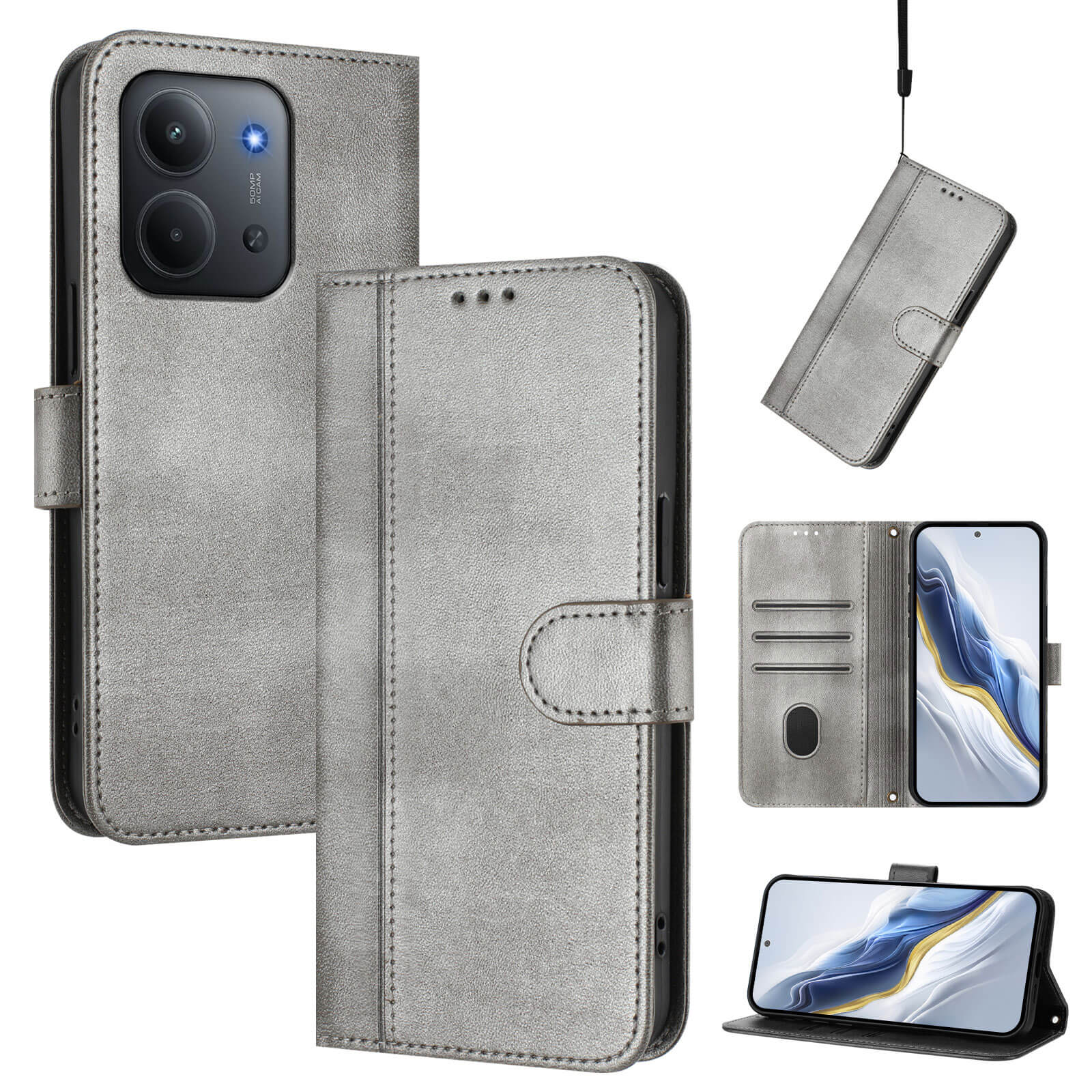 Xiaomi Redmi 15C – Custodia dal look retrò in stile vintage