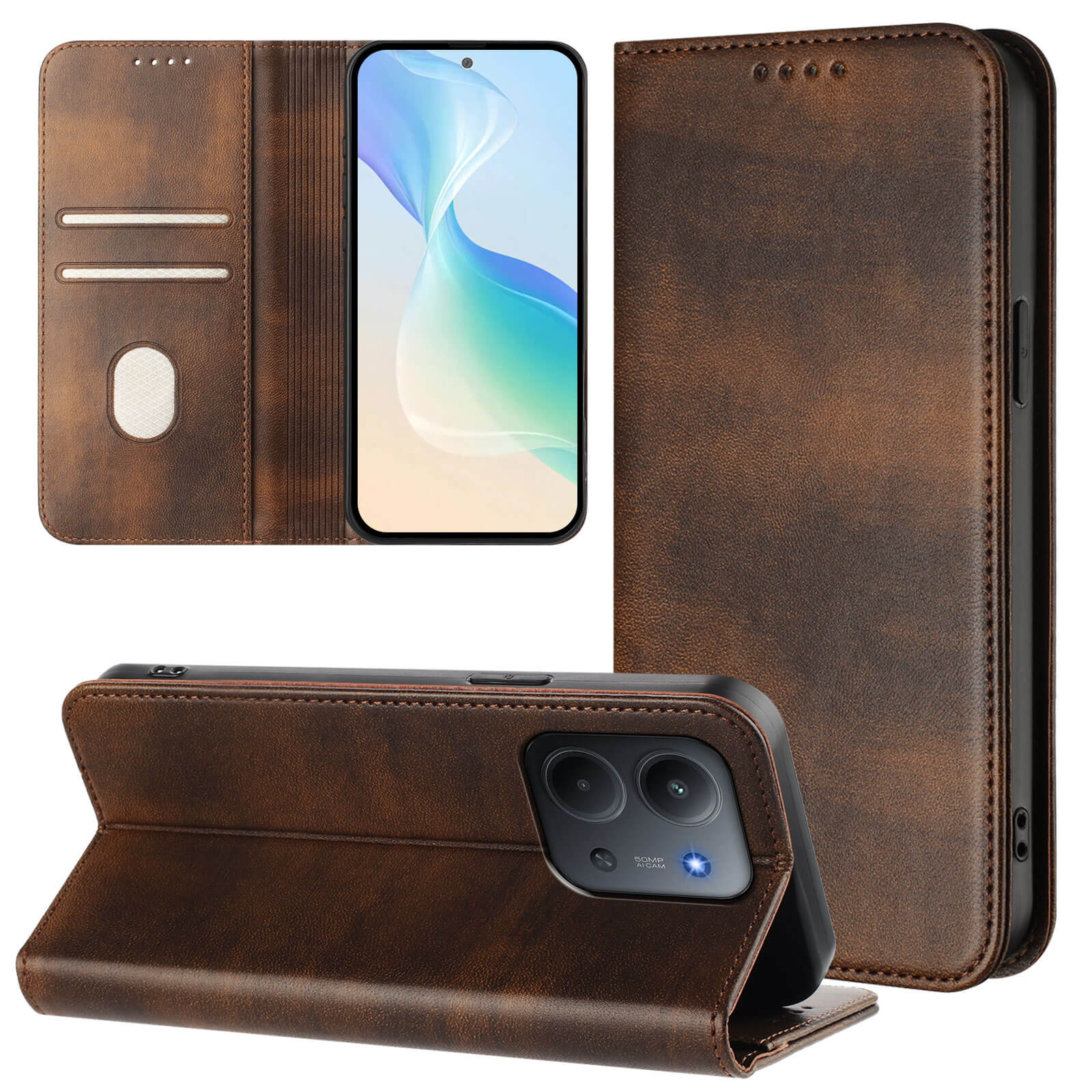 Xiaomi Redmi 15C - Vintage Flip Case