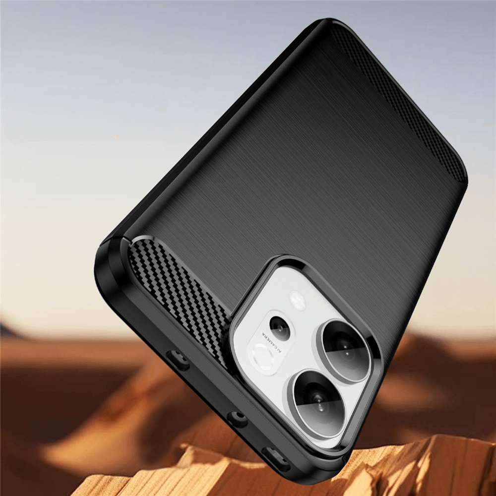 OPPO Reno14 - Cover in look metallo carbonio