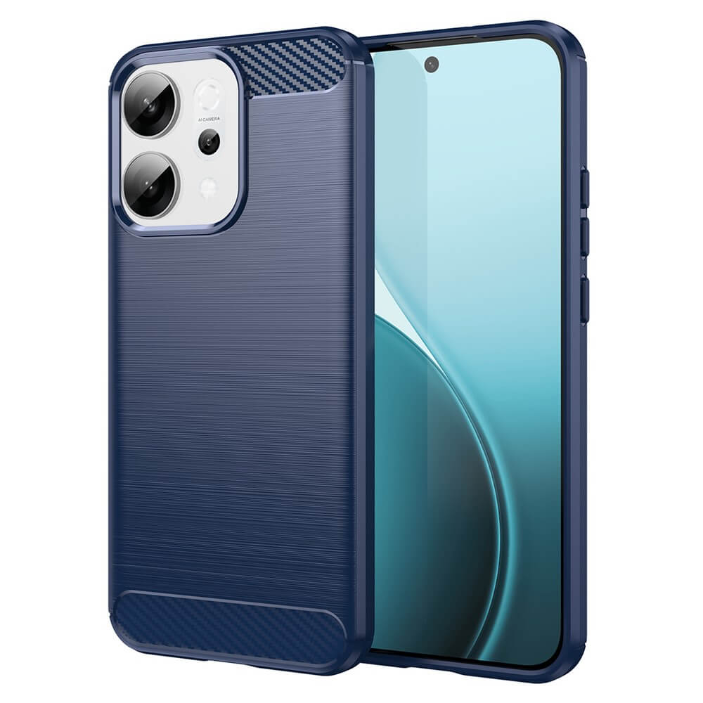 OPPO Reno14 - Cover in look metallo carbonio