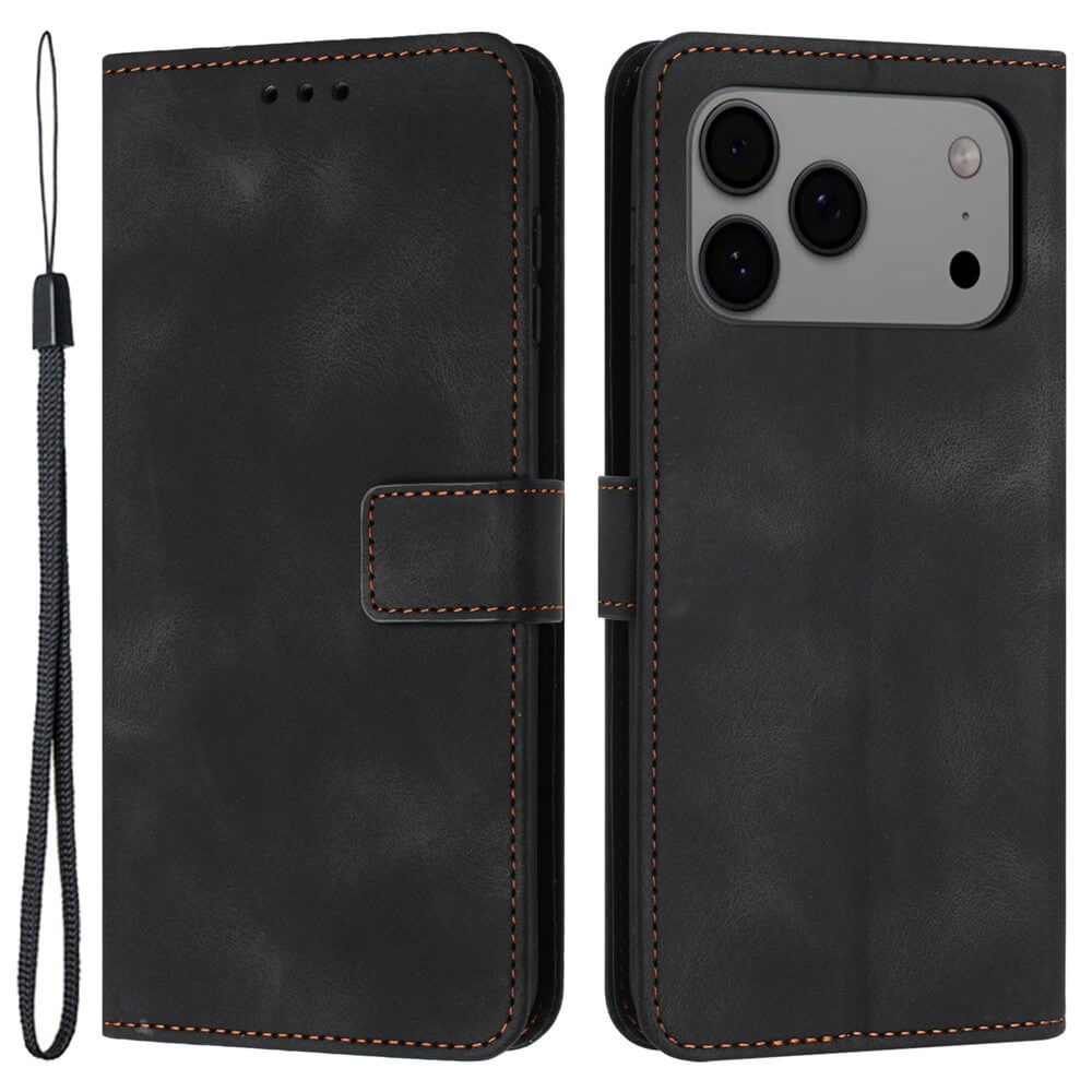 iPhone 17 Pro - Custodia in pelle scamosciata dal design vintage