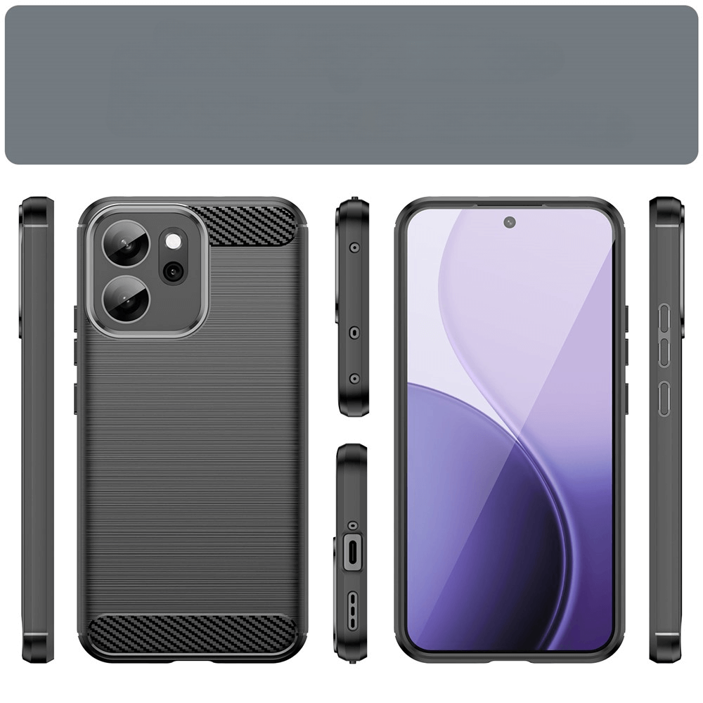 OPPO Reno14 F - Metall Carbon Look Hülle