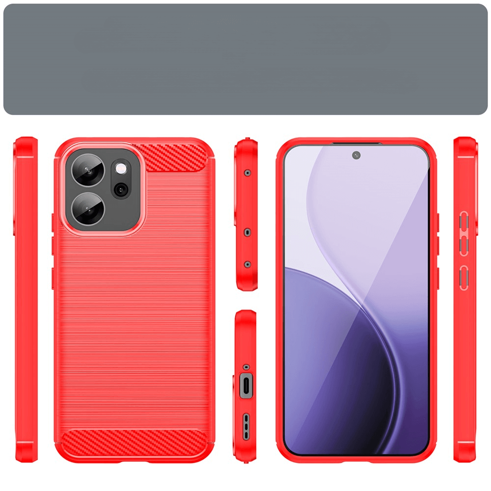 OPPO Reno14 F - Metall Carbon Look Hülle