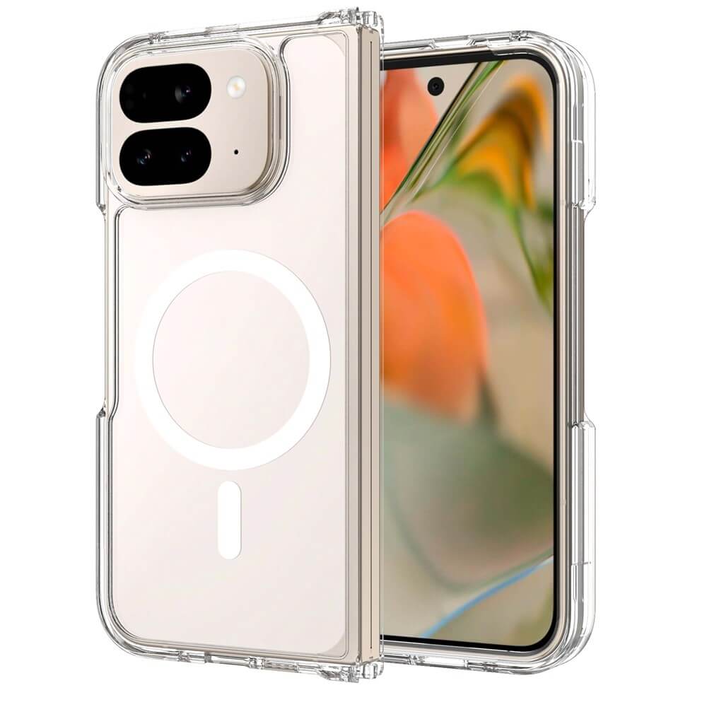 Die Cover-Discount Google Pixel 10 Pro Fold Schützende Acryl-Handyhülle mit Magnet unterstützt kabelloses Laden, bietet MagSafe-Kompatibilität und ermöglicht stilvoll das Präsentieren von Vorder- und Rückseite Ihres Smartphones.