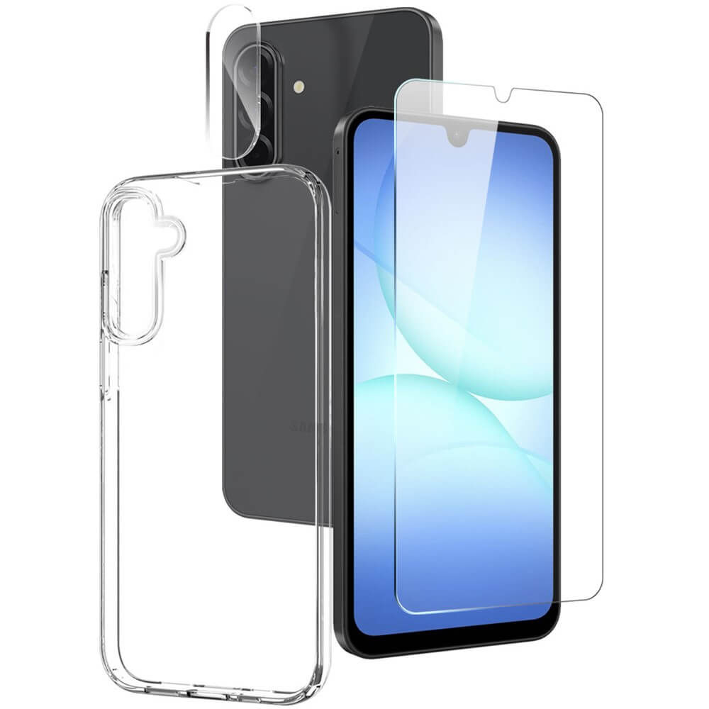 Galaxy A17 - NORTHJO set vetro protettivo con cover