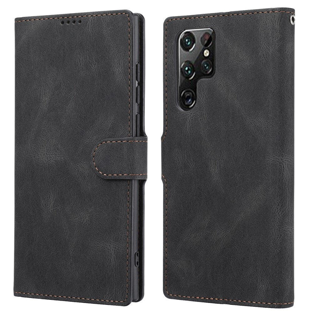 Galaxy S23 Ultra - Leather Case Cover