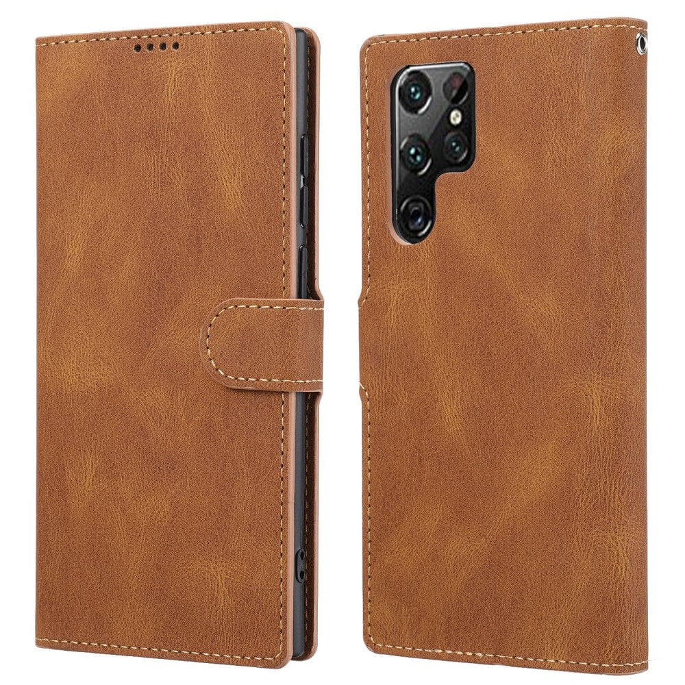Galaxy S23 Ultra - Leather Case Cover
