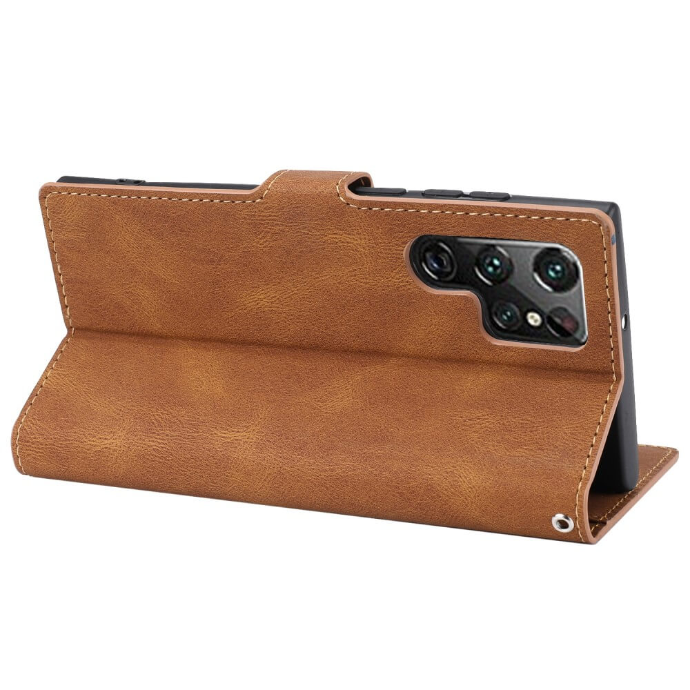 Galaxy S23 Ultra - Leather Case Cover