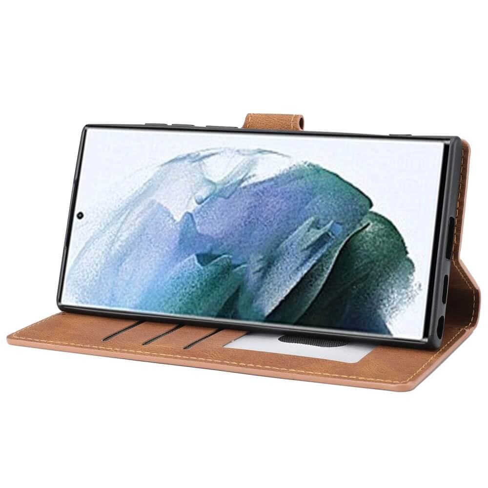 Galaxy S23 Ultra - Leather Case Cover