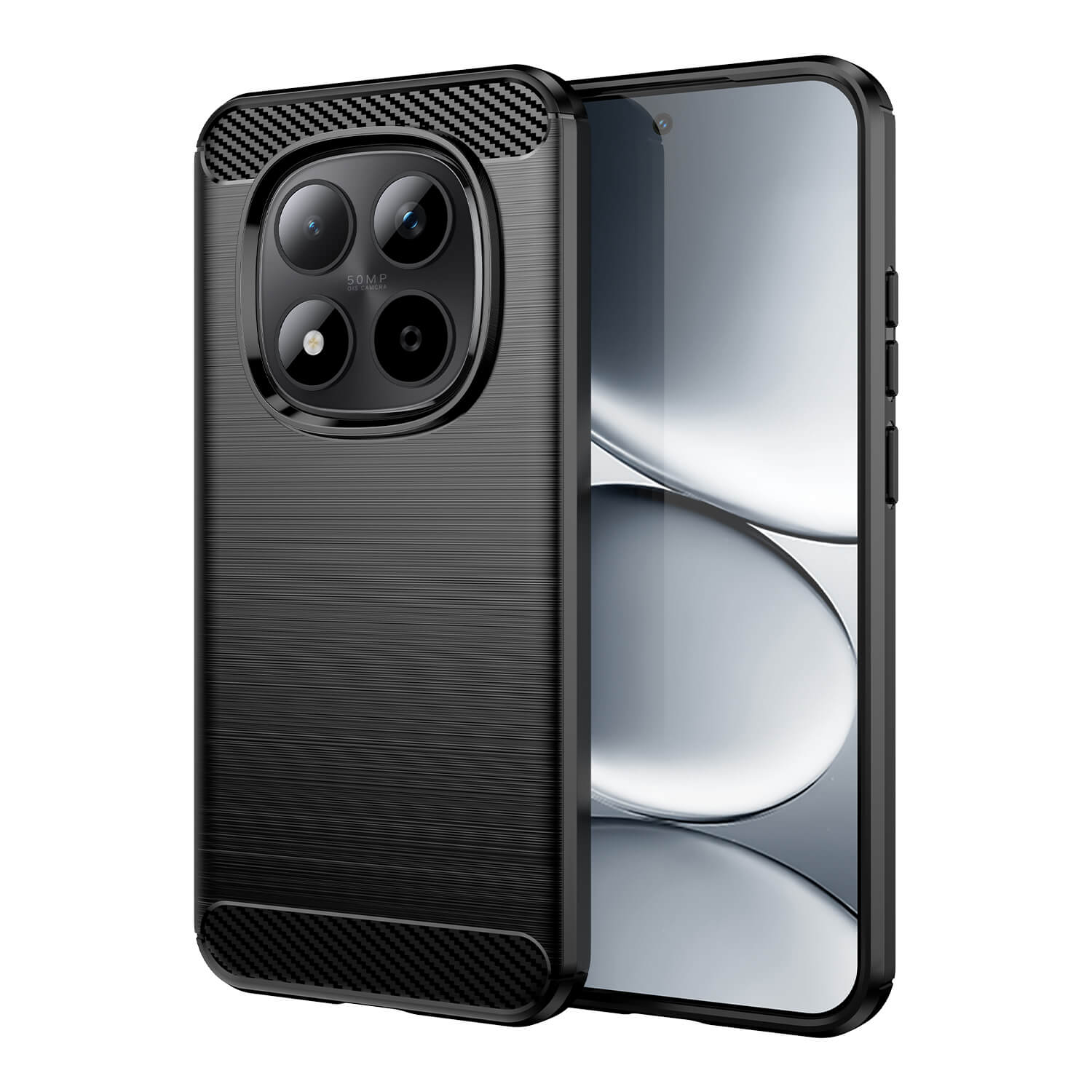 Xiaomi Redmi Note 15 Pro 5G - Metal Carbon Look Case