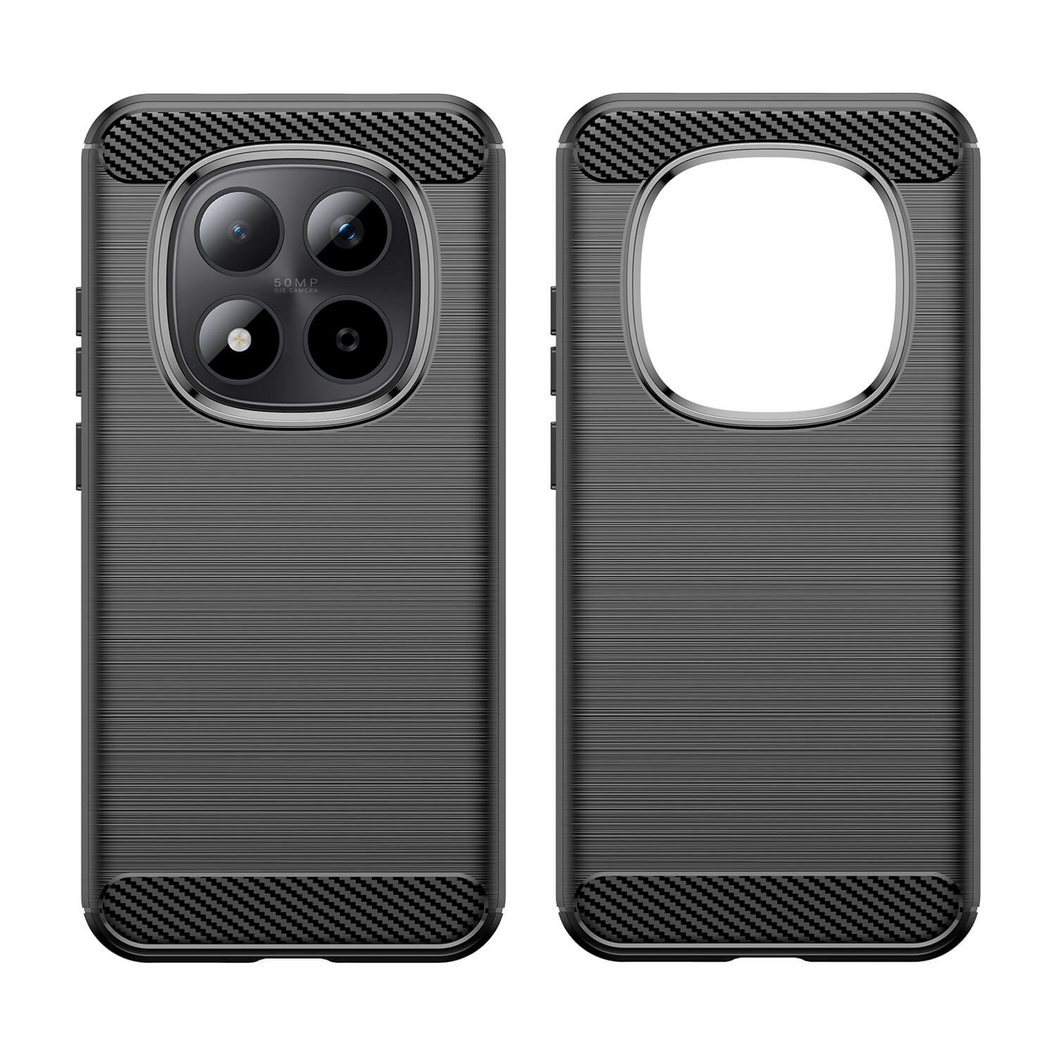 Xiaomi Redmi Note 15 Pro 5G - Metal Carbon Look Case