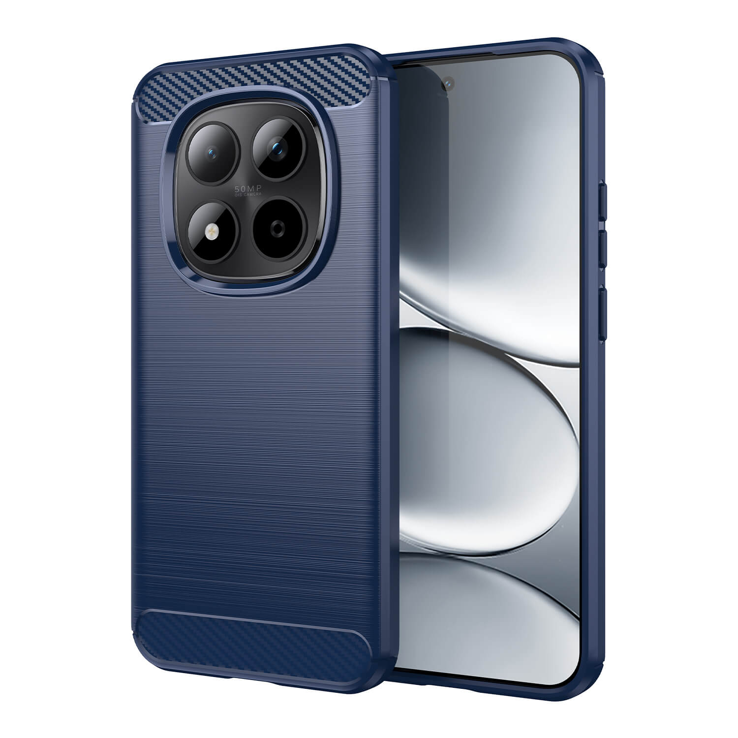 Xiaomi Redmi Note 15 Pro 5G - Metal Carbon Look Case
