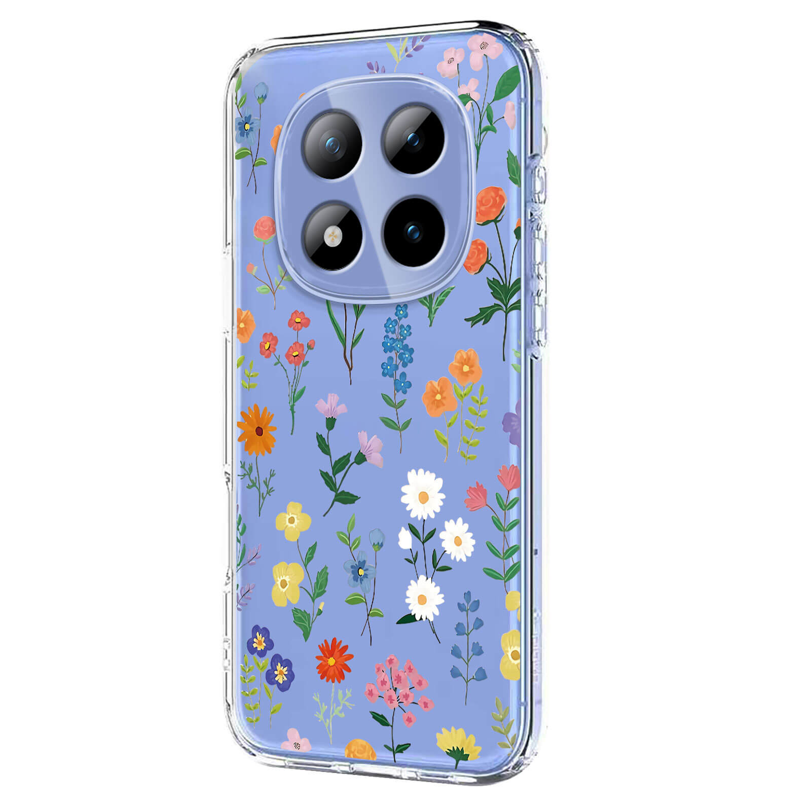 Xiaomi Redmi Note 15 Pro+ / Poco M8 Pro - Custodia in gomma siliconica fiori